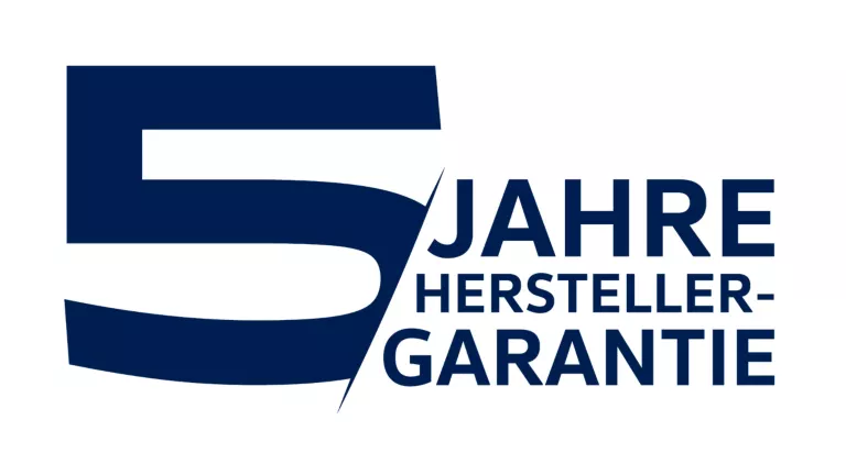 Logo "5 Jahre Herstellergarantie"