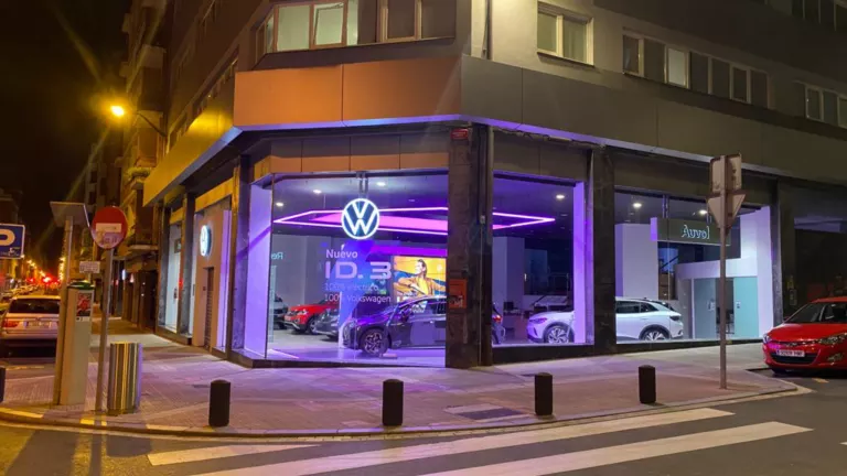 Una imagen de la ubicación del concesionario