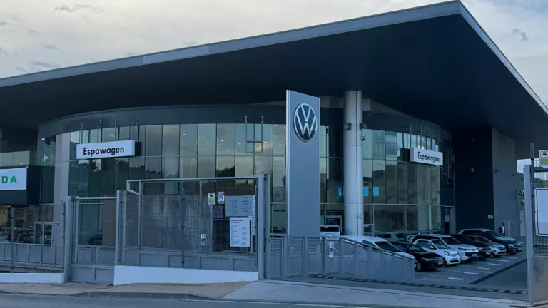 Una imagen de la ubicación del concesionario