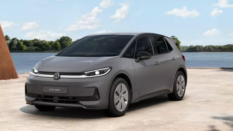 VW ID.3 Neo in dreiviertel Frontansicht.