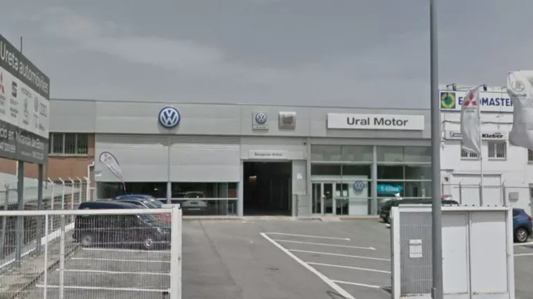 Una imagen de la ubicación del concesionario