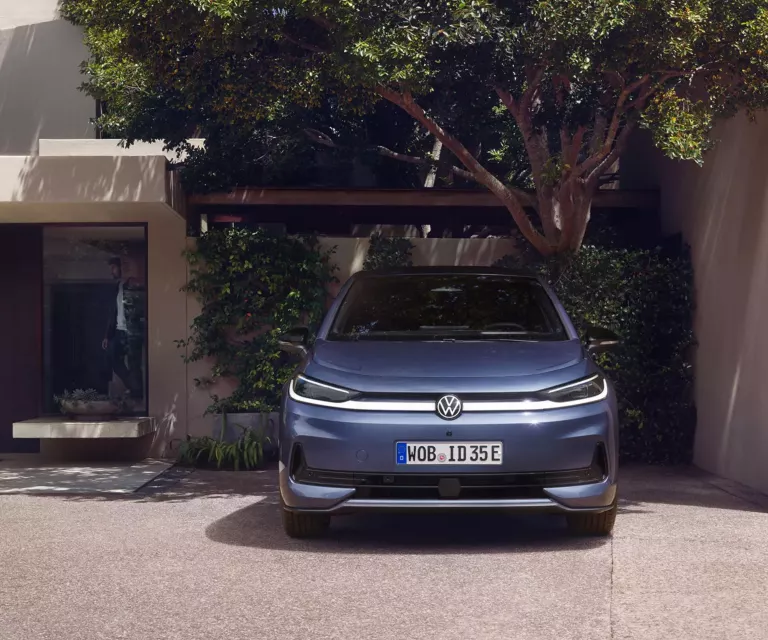 VW ID.3 Neo in dreiviertel Frontansicht.