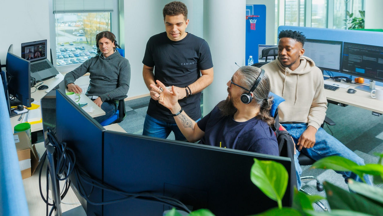 Group of people in an office