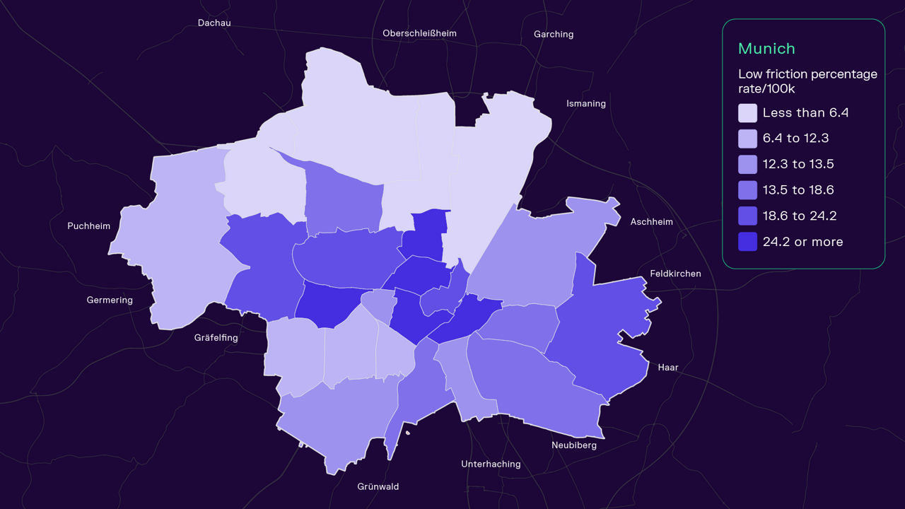 Road condition card Munich
