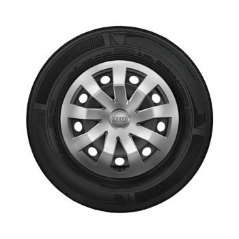 Steel wheel with full wheel cover