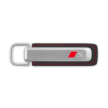 Audi Key ring S, silver/black
