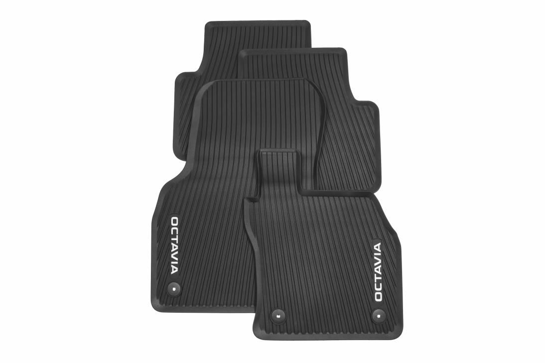 All-weather foot mats – grey lettering