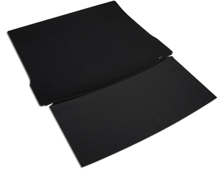 Reversible luggage compartment mat