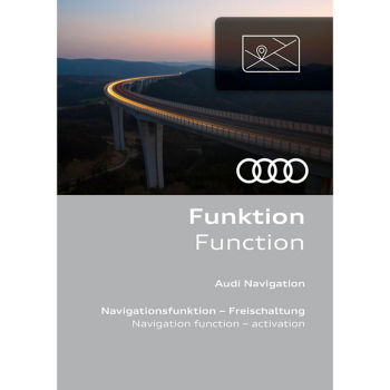 Activation of navigation function, for Europe and vehicles with the preparation for the navigation system and without changing the online service functionality