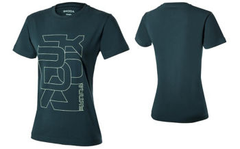Women T-shirt emerald
