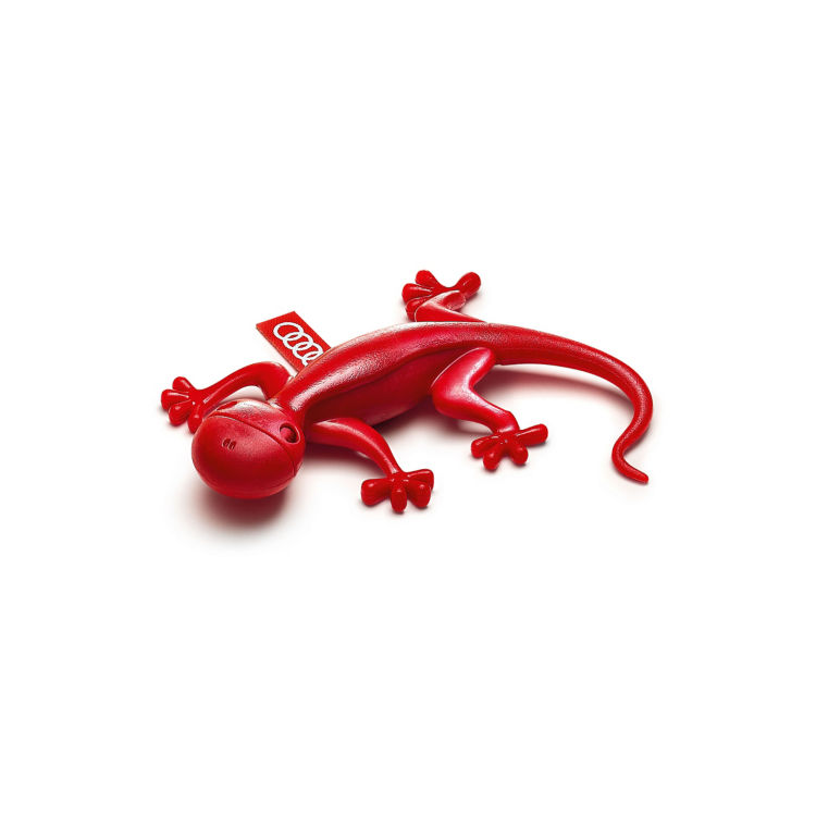 Air freshener gecko, red, herby floral