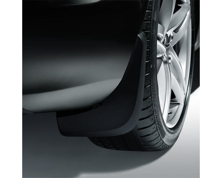 Mud flaps, for the rear, for vehicles with equipment line design or sport