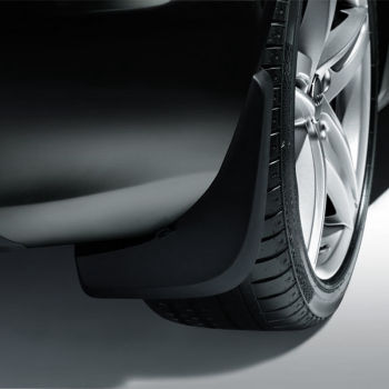 Mud flaps, for the front, for vehicles with diesel engines and six-cylinder petrol engines