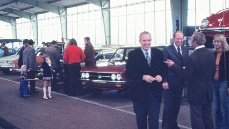 Neueröffnung der Werkstatt von Autohaus Holst 1970