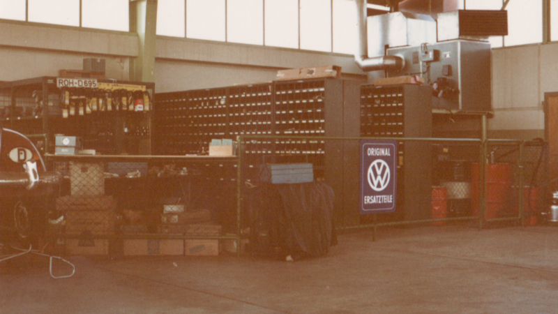 Teilelager Autohaus Holst 1971