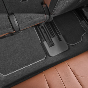Textile foot mats for the 3rd row of seats