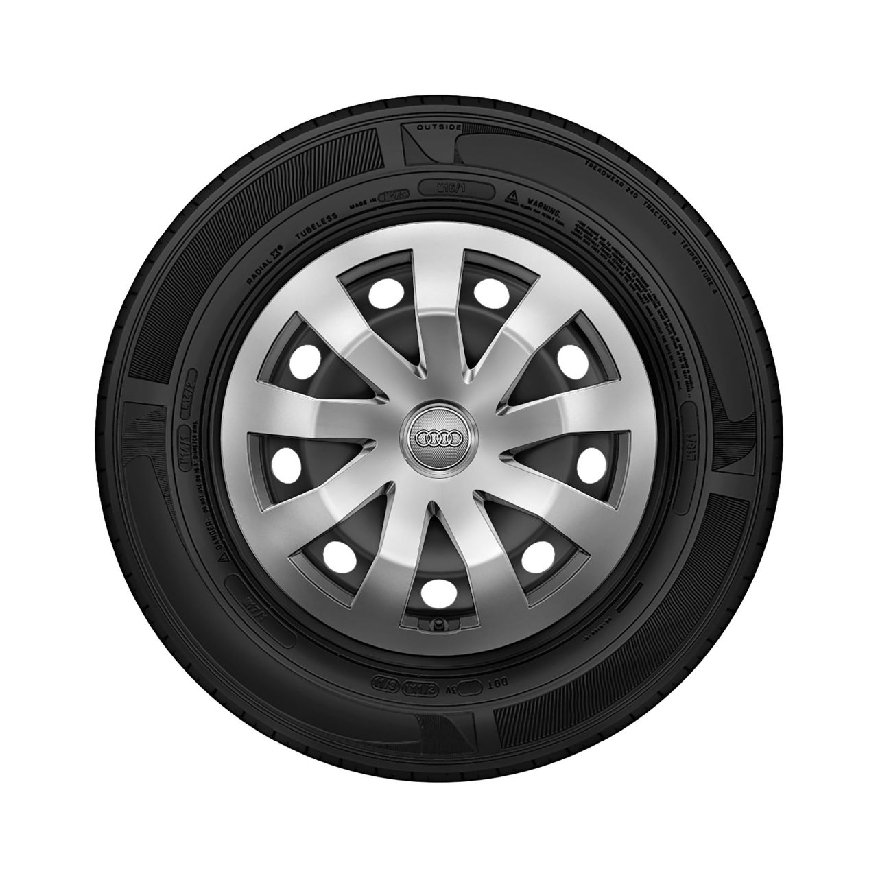 Steel rim with full wheel cover