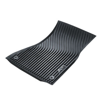 Rubber floor mats, for the front, black