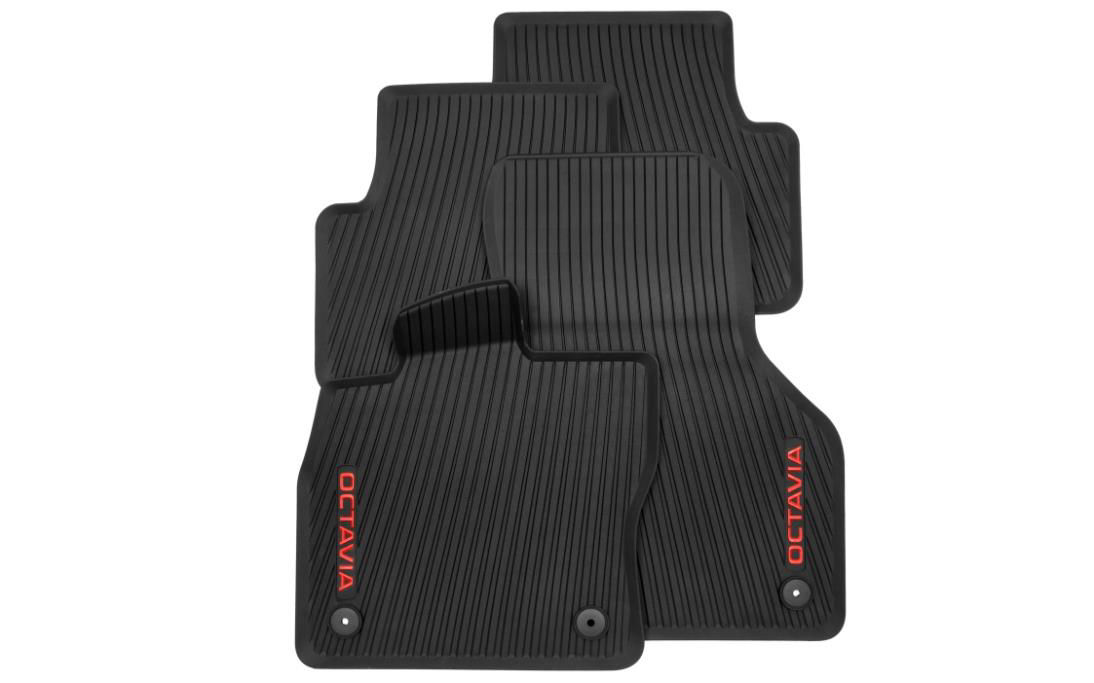 All-weather foot mats – red lettering<br/>