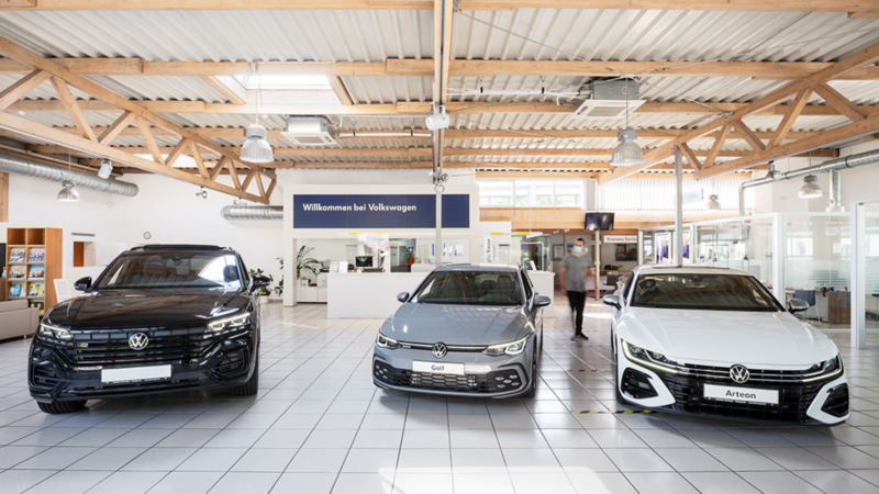 Schauraum von Volkswagen Autohaus Morrkopf