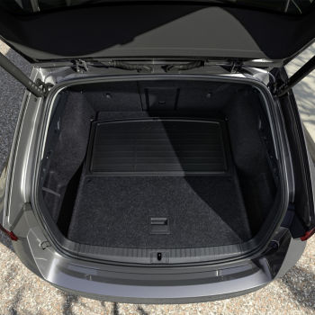 Double-sided boot mat – foldable via hinge