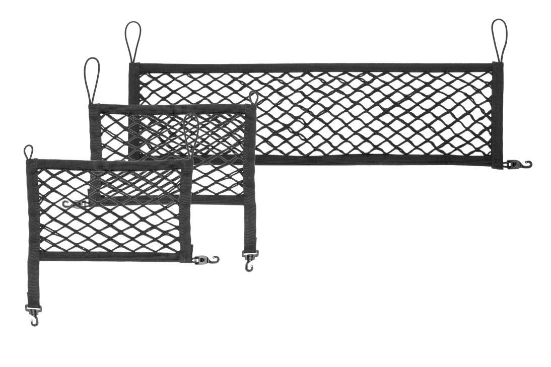 Netting system                                                              for false boot floor - black