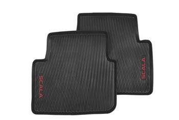 All-weather foot mats – red lettering, rear