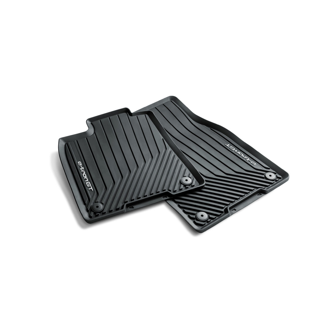 All-weather floor mats, for the front, black