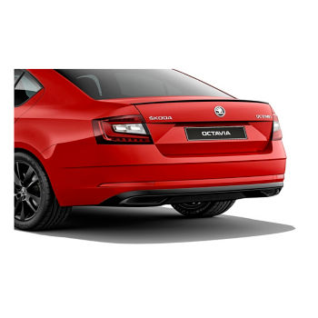 Rear bumper spoiler