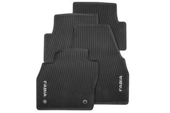 All-weather foot mats                               – grey lettering