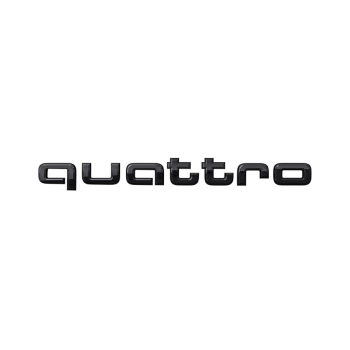 Output/technology logo quattro in black