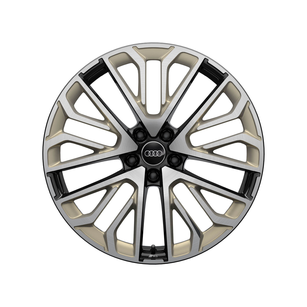 Cerchio Audi Sport, a razze multiple a S con scritta RS