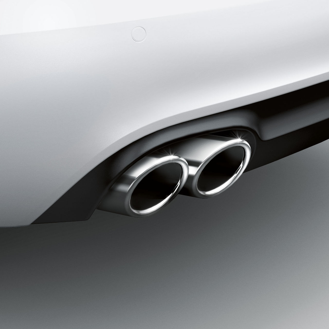 Embout D'échappement Inox Chromé 150mm - Universel Pour Audi, Mercedes, BMW - Diamètre Sortie 60mm - Neuf