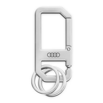 Audi keyring, carabiner, silver