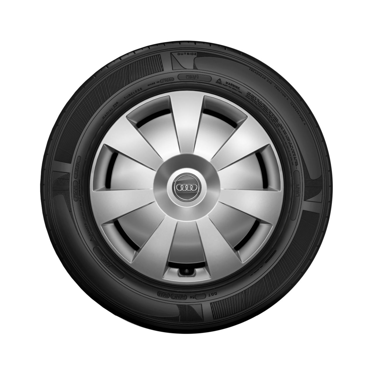 Steel wheel with full wheel cover