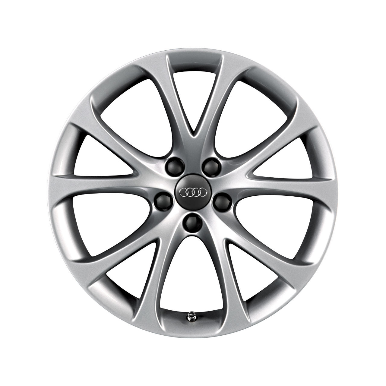 Rim, 5-V-spoke, brilliant silver