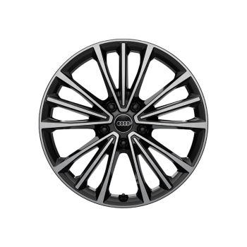 Audi Sport rim, 5-spoke tripod with RS lettering