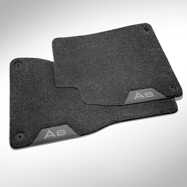 Deep-pile textile floor mats