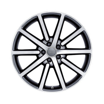 Rim, 10-spoke, anthracite, high-gloss turned finish, 8.5Jx20