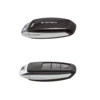 Key cover brilliant black, with quattro design - Audi Original