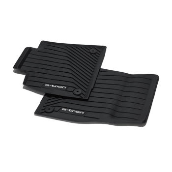 All-weather floor mats, for front, black