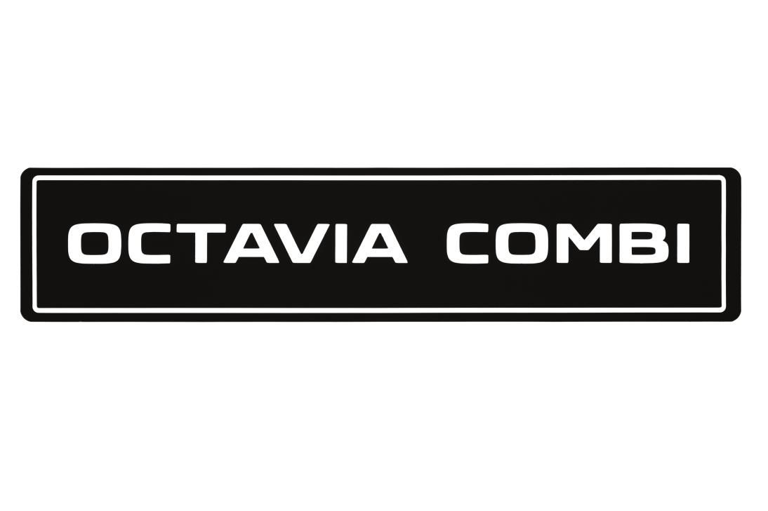 Car Plate Octavia Combi
