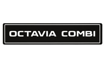 Car Plate Octavia Combi