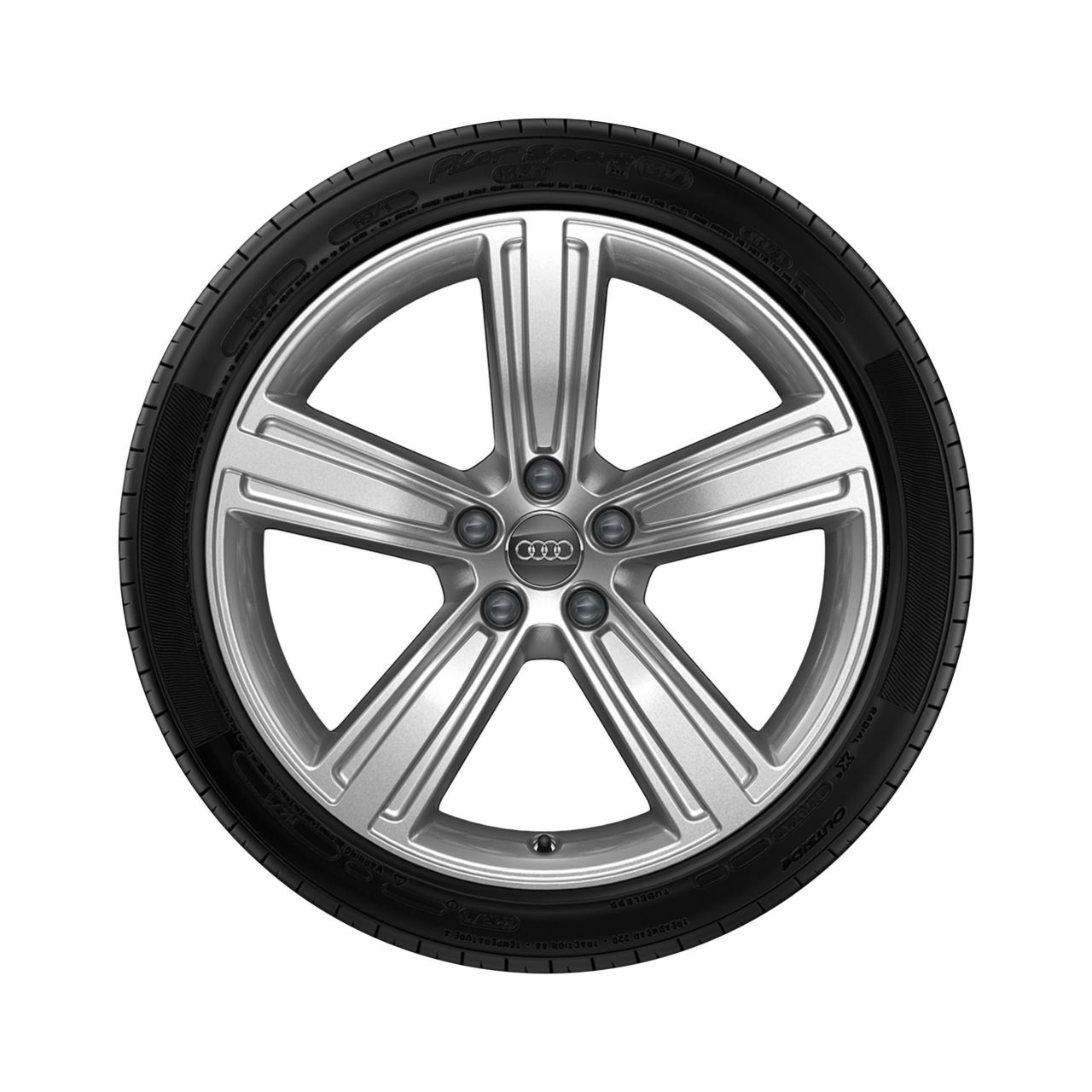 Roue complète hiver avec jante en aluminium coulé (19 pouces) , Pneumatique Michelin Pilot Alpin 5 AO, 235/50 R19 103H XL, gauche