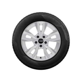 Roue complète hiver avec jante en aluminium coulé (16 pouces) , Pneumatique Goodyear Ultragrip Performance Gen 1 AO, 205/55 R16 91H , gauche