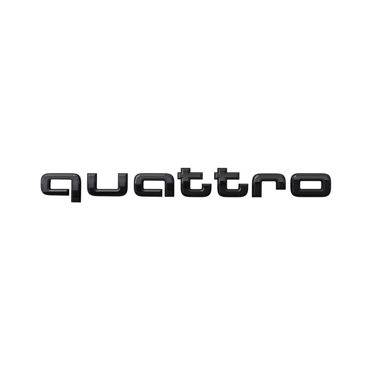 Output/technology logo quattro in black