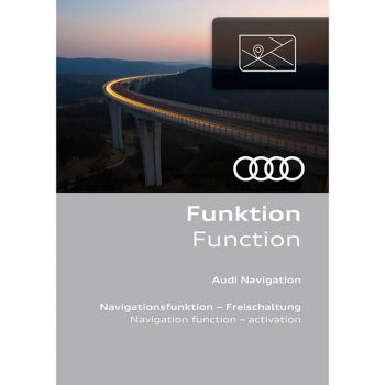 Activation of navigation function, for Europe and vehicles with the preparation for the navigation system and without changing the online service functionality