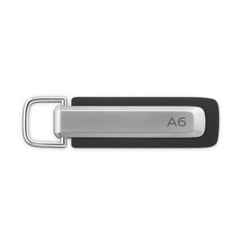 Audi Key ring A6, silver/black