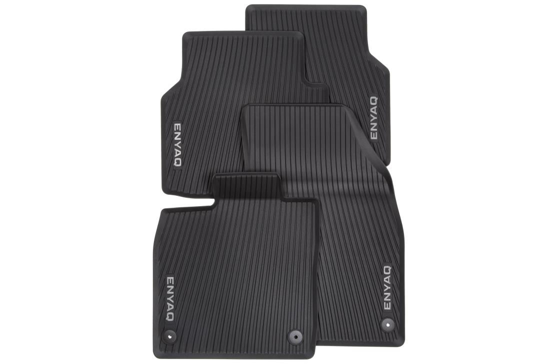 All-weather foot mats                                        - grey lettering