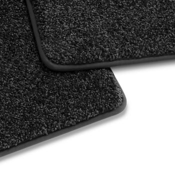 Deep-pile textile floor mat